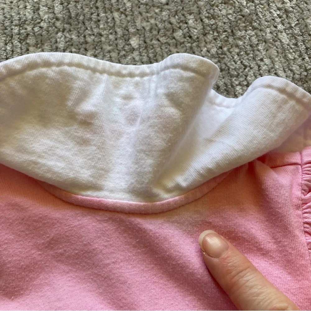 Vintage Baby B'Gosh Pink Bunny Romper 6-9M Embroidered Cotton 80s 90s Retro‎